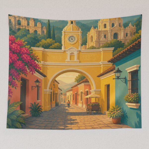 Item preview, Antigua Guatemala Travel Poster designed and sold by MatthewHeights.