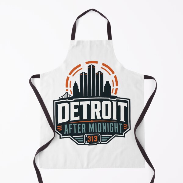 Artikelvorschau, Detroit After Midnight 313 Vintage Skyline Badge entworfen und verkauft von Lyfeinsights.