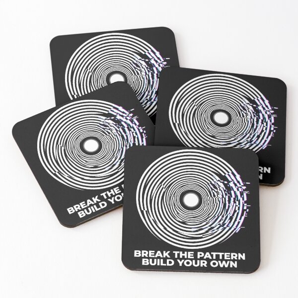 Item preview, Break The Pattern Build Your Own – Glitch Optical Illusion Design, Modern Motivational Streetwear Graphic designed and sold by PLUSHIWORLDtm.