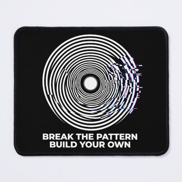 Item preview, Break The Pattern Build Your Own – Glitch Optical Illusion Design, Modern Motivational Streetwear Graphic designed and sold by PLUSHIWORLDtm.