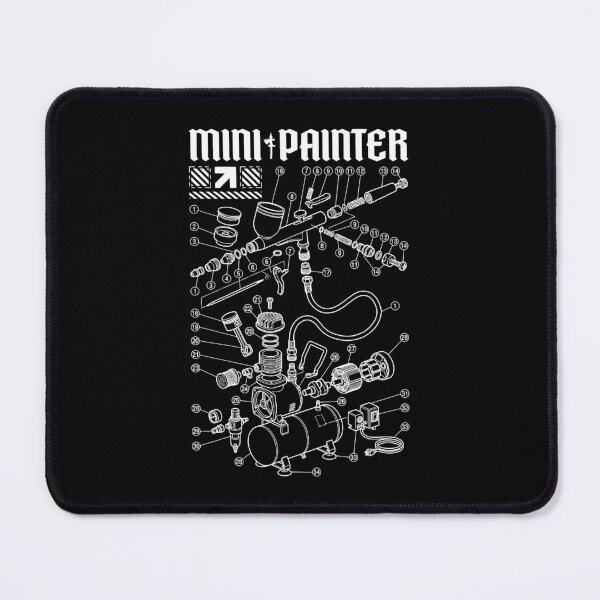 Item preview, Airbrush Diagram Funny RPG Fantasy Mini Painter designed and sold by GrandeDuc.