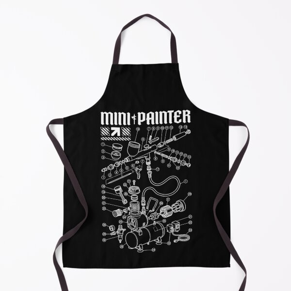Item preview, Airbrush Diagram Funny RPG Fantasy Mini Painter designed and sold by GrandeDuc.