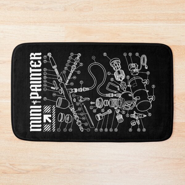 Item preview, Airbrush Diagram Funny RPG Fantasy Mini Painter designed and sold by GrandeDuc.