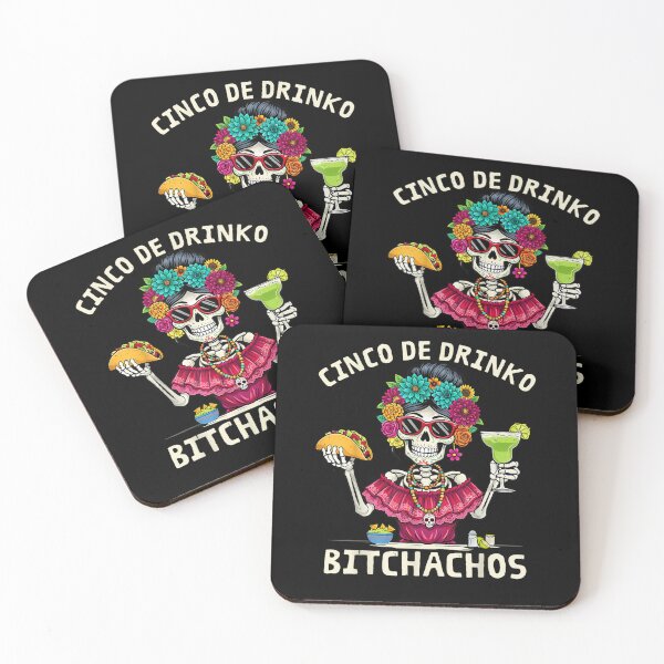 Item preview, Funny Cinco De Drinko Bitchachos Mexican Let's Fiesta Women designed and sold by Juansustait.
