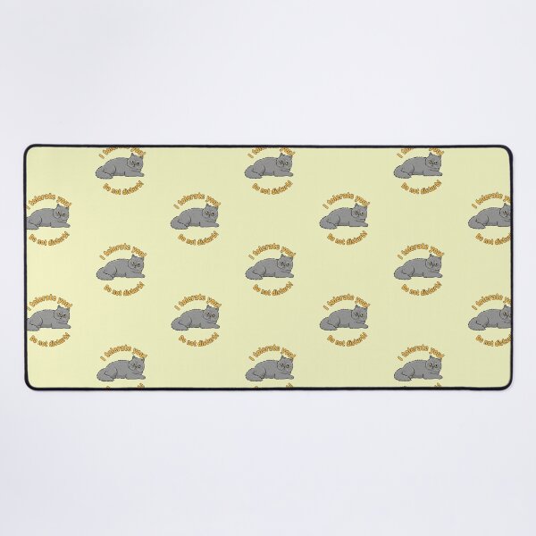 Item preview, Martin the Cat - I Tolerate You Do Not Disturb Funny Sarcastic Quote - Grey Cat designed and sold by naughty-raccoon.