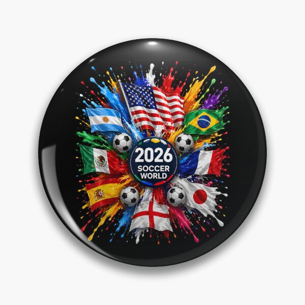 Item preview, 2026 Soccer World USA Flag Burst Fan Tee  designed and sold by Juansustait.