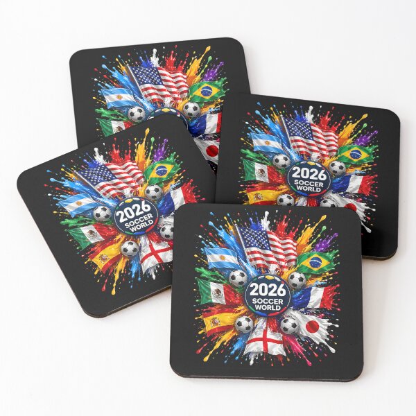 Item preview, 2026 Soccer World USA Flag Burst Fan Tee  designed and sold by Juansustait.