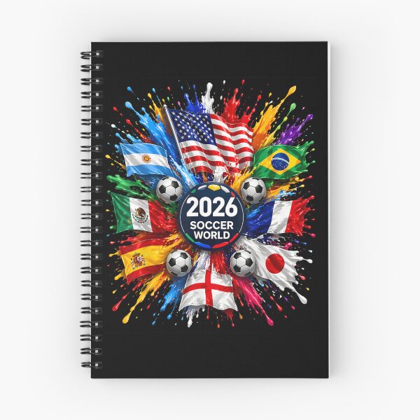 Item preview, 2026 Soccer World USA Flag Burst Fan Tee  designed and sold by Juansustait.