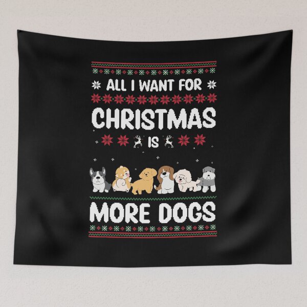 Artikelvorschau, Christmas Hunde Ugly Christmas Sweater Geschenk Hundehalter entworfen und verkauft von Lenny Stahl.