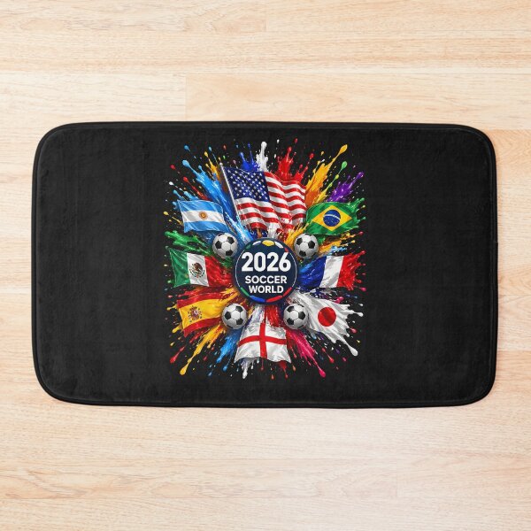 Item preview, 2026 Soccer World USA Flag Burst Fan Tee  designed and sold by Juansustait.