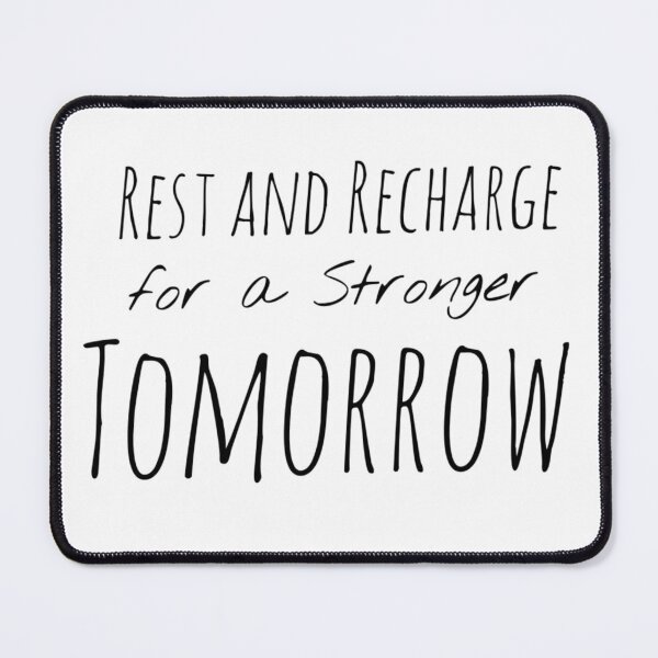 Item preview, Rest and Recharge for a Stronger Tomorrow – Self-Care Affirmation designed and sold by Camila  Ardila.