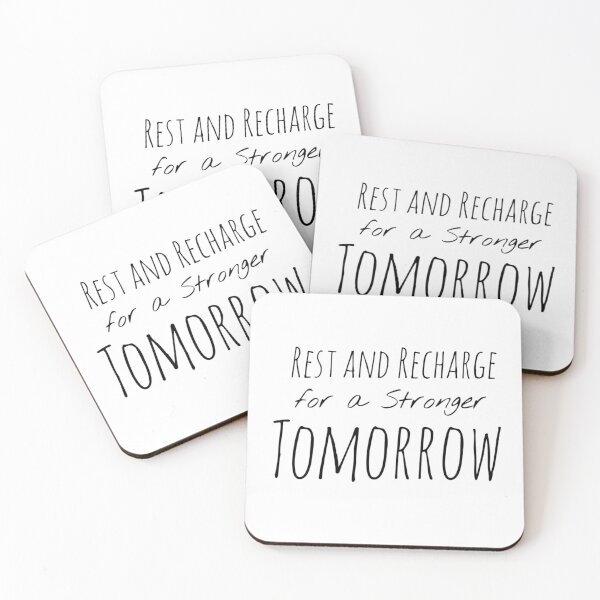 Item preview, Rest and Recharge for a Stronger Tomorrow – Self-Care Affirmation designed and sold by Camila  Ardila.