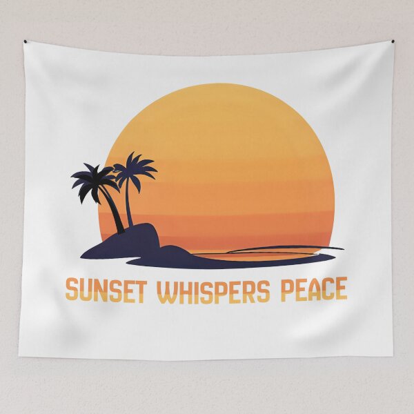 Item preview, Sunset whispers peace  for sunset lovers designed and sold by Telegant.