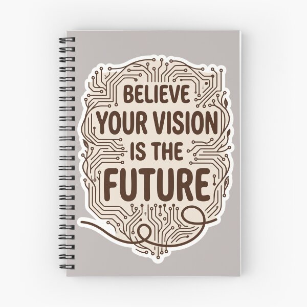 Item preview, Believe Your Vision Is The Future - Cyber Tech Motivational Sticker designed and sold by zakman02.