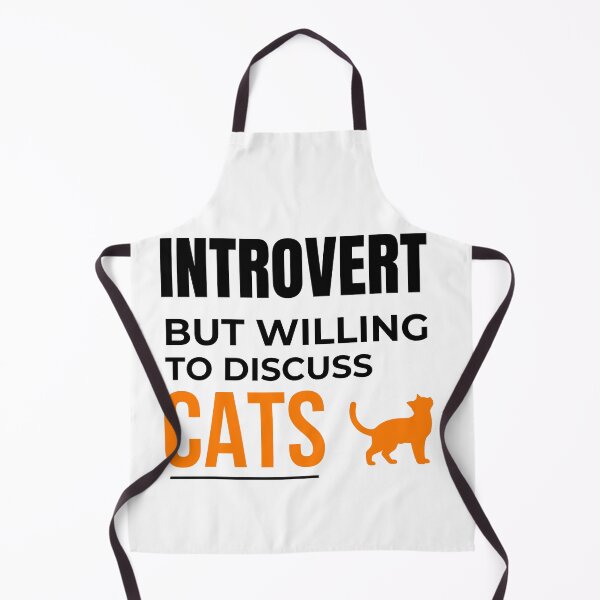 Item preview, Introvert But Willing To Discuss Cats Funny Cat Lover Minimalist Design designed and sold by Uvclick.