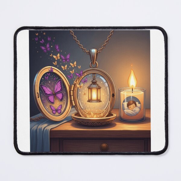 Item preview, Golden Locket Lantern Butterfly Dream designed and sold by AbanoubStore.