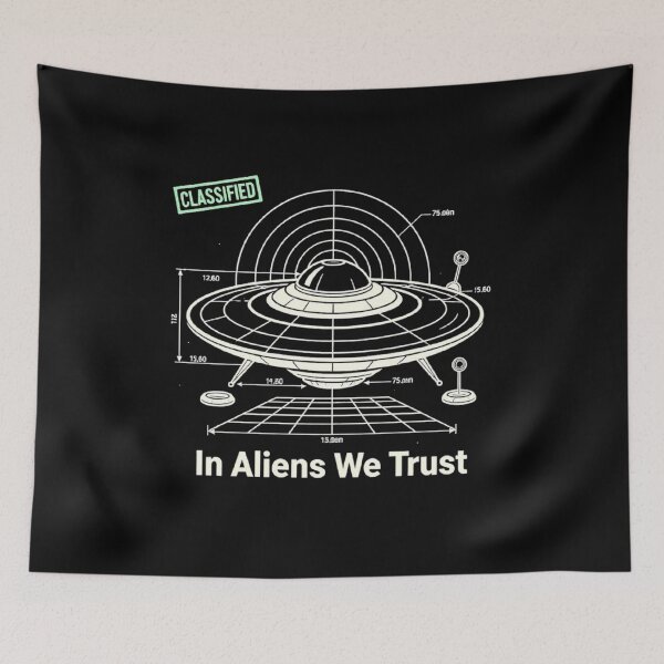 Item preview, RESIDENT ALIEN In Alien We Trust designed and sold by ALL ART .