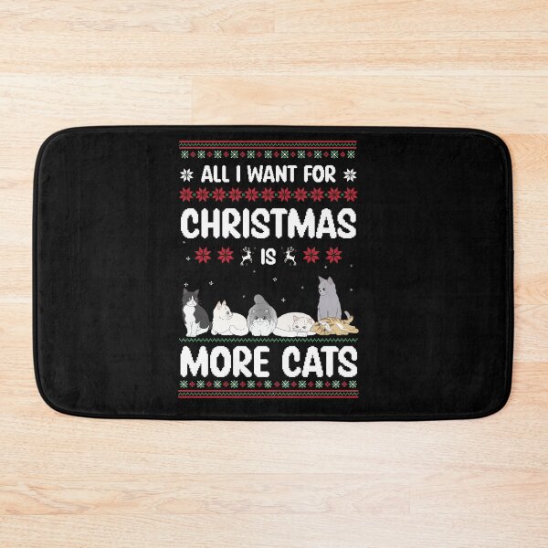 Item preview, Christmas Cats Ugly Christmas Sweater Cat Lover designed and sold by Lenny Stahl.