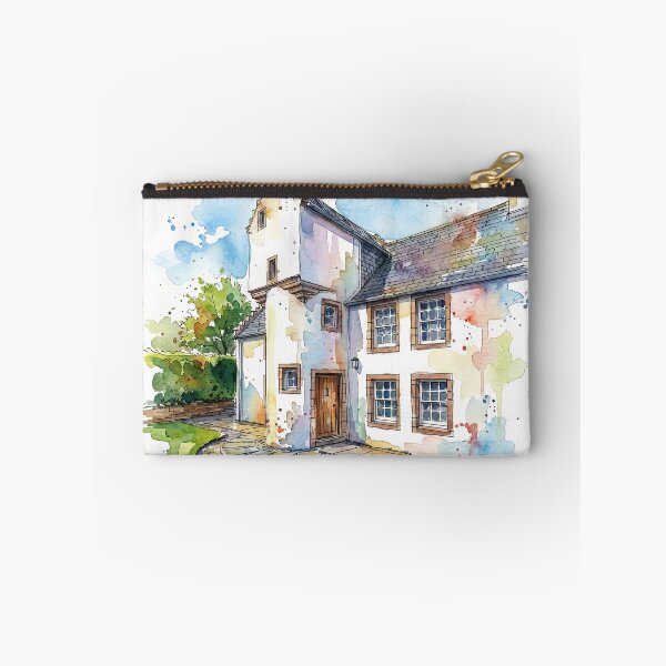 Item preview, Watercolour illustration of Abertarff House, Inverness, Scotland designed and sold by davidelder.