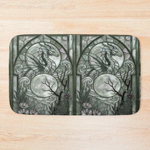 Item preview, Mystic Dragon Moon Gothic Stained Glass designed and sold by BriSher.