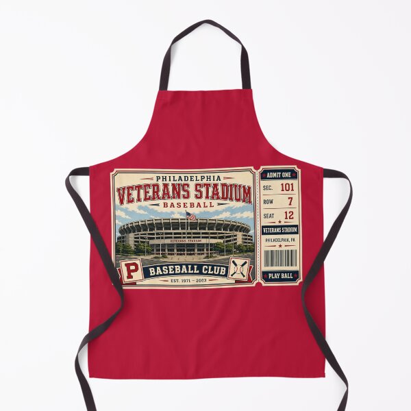 Item preview, Philadelphia Veterans Stadium Vintage Ticket Poster Retro Baseball Stadium Art Print The Vet Philly Baseball Club designed and sold by GhostDawgs.