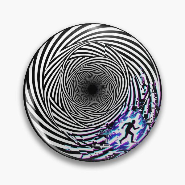 Item preview, Escape The Loop – Glitch Spiral Optical Illusion, Break Free Mindset Streetwear Design designed and sold by PLUSHIWORLDtm.