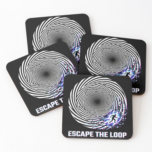 Item preview, Escape The Loop – Glitch Spiral Optical Illusion, Break Free Mindset Streetwear Design designed and sold by PLUSHIWORLDtm.