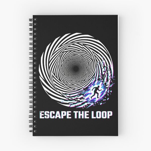 Item preview, Escape The Loop – Glitch Spiral Optical Illusion, Break Free Mindset Streetwear Design designed and sold by PLUSHIWORLDtm.