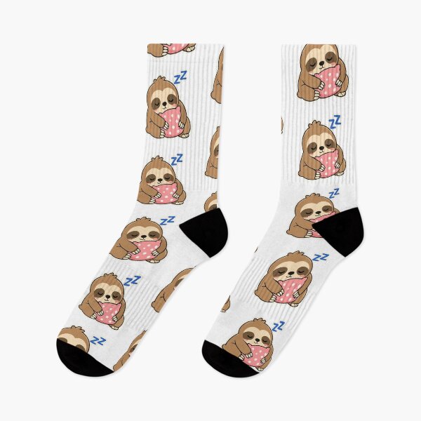 Item preview, Cute Sleepy Sloth Sticker Kawaii Relaxing Sloth Design designed and sold by Olivra.
