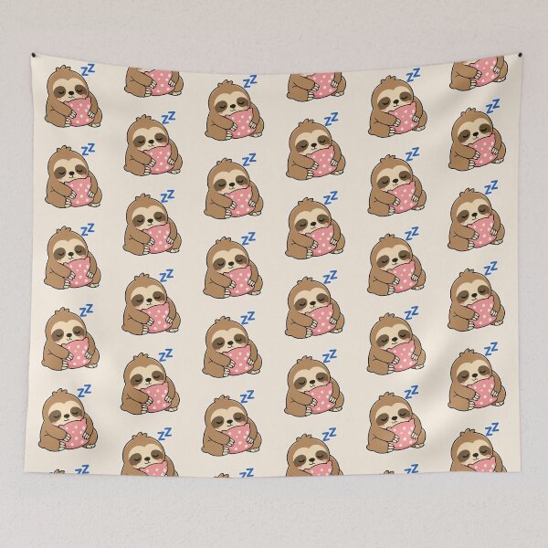 Item preview, Cute Sleepy Sloth Sticker Kawaii Relaxing Sloth Design designed and sold by Olivra.