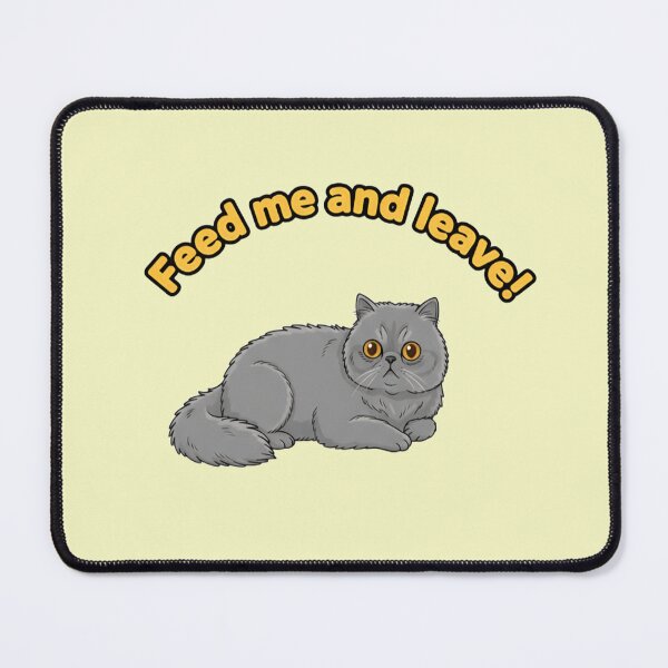 Item preview, Martin the Cat - Feed Me and Leave - Funny Cute Grey Cat designed and sold by naughty-raccoon.