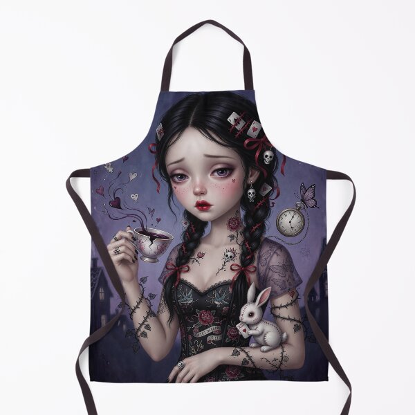 Item preview, Velvet Tea of Broken Dreams. Gothic Surreal Girl Wall Art Print – Dark Fairytale Portrait designed and sold by Piagor.