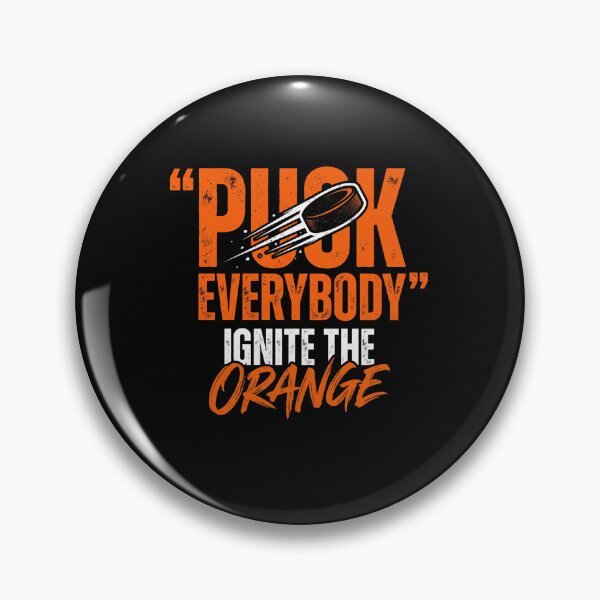 Item preview, Puck Everybody Ignite The Orange Hockey Fan Player designed and sold by SofenArt.