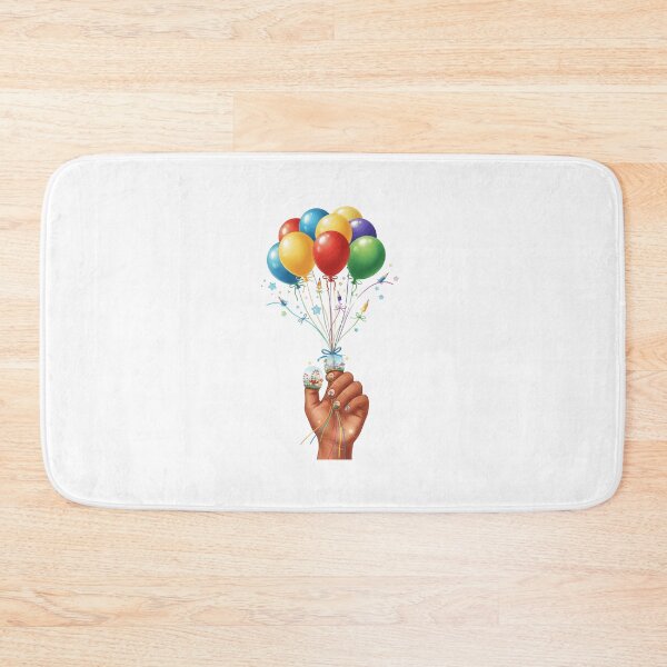 Item preview, Hand Holding Colorful Balloons Art designed and sold by AbanoubStore.