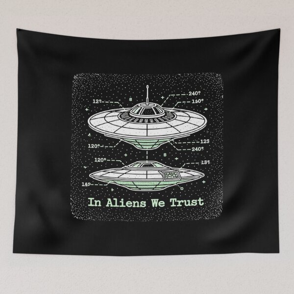 Item preview, RESIDENT ALIEN In Alien We Trust designed and sold by ALL ART .