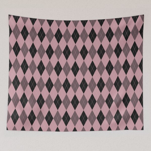 Item preview, Black And Blush Argyle Pattern designed and sold by pattern-archive.