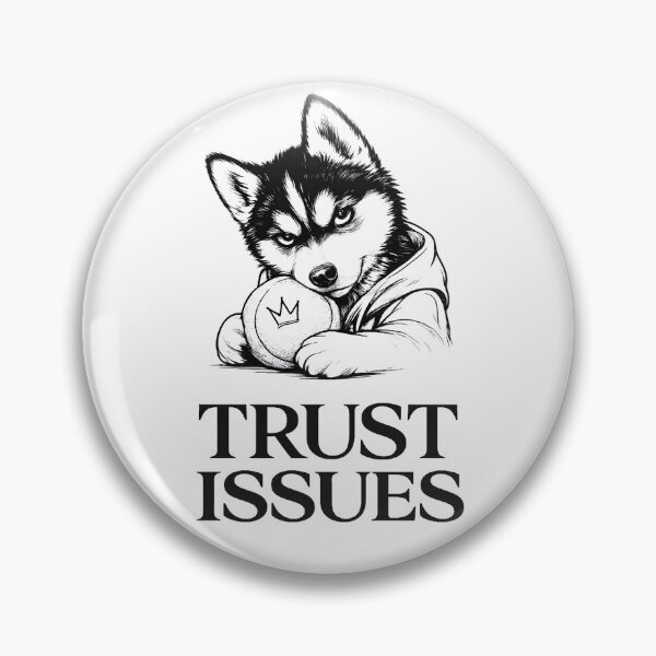 Artikelvorschau, Vertrauensprobleme | Griesgrämiger Huskywelpe | Freche Hundekunst ? ? entworfen und verkauft von Abhi0.