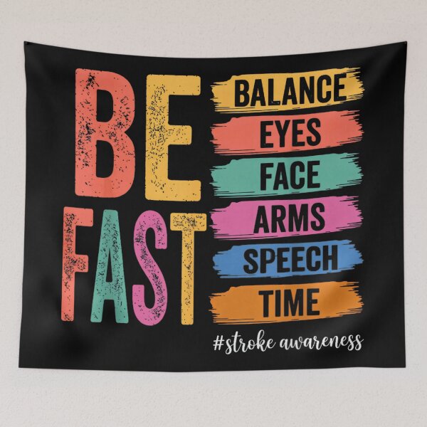 Item preview, BE FAST Stroke Awareness Medical Health Warning Signs Educational Charity Art designed and sold by RuperDelois.