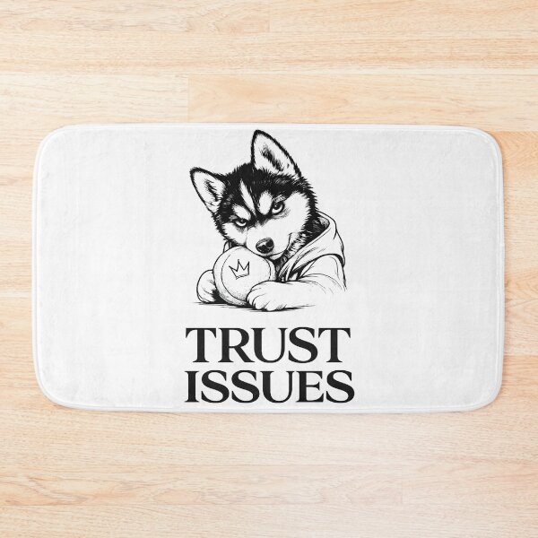 Item preview, Trust Issues | Grumpy Husky Puppy | Sassy Dog Art ? ? designed and sold by Abhi0.