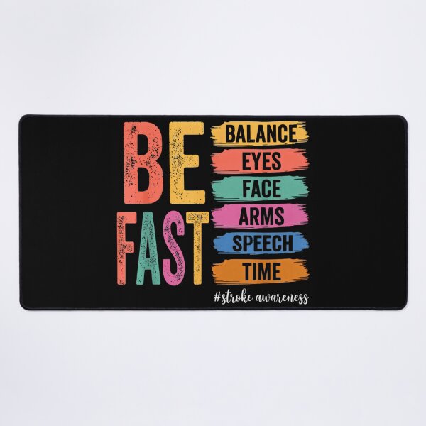 Item preview, BE FAST Stroke Awareness Medical Health Warning Signs Educational Charity Art designed and sold by RuperDelois.