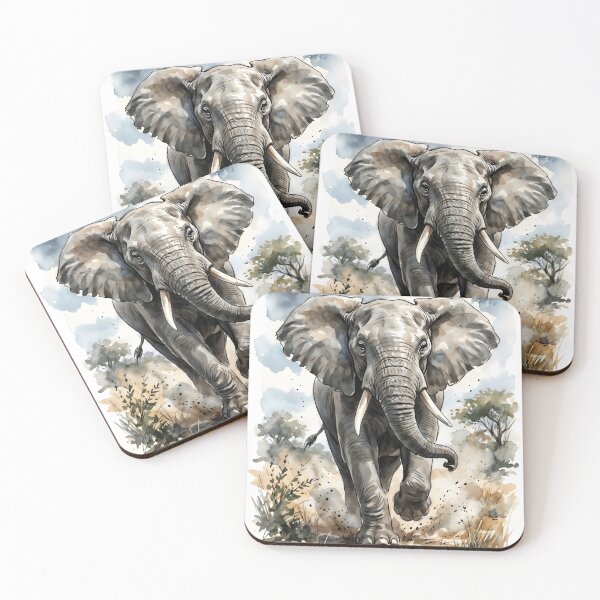 Item preview, Wild African Elephant Animal - Savanna Wildlife Africa designed and sold by RubisLeaf.
