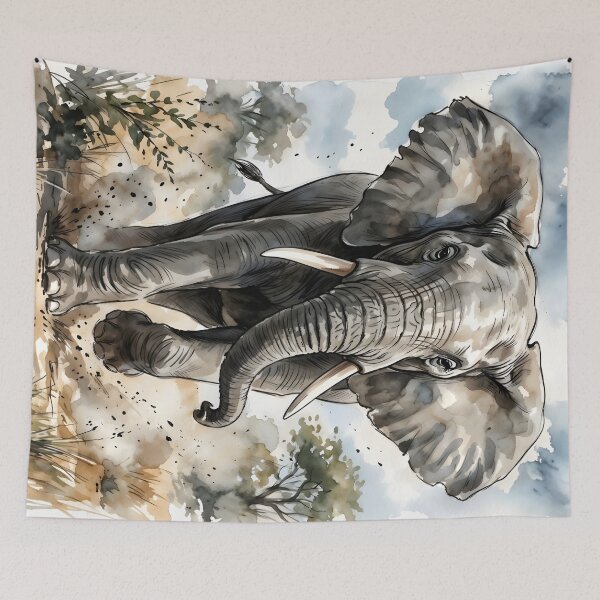 Item preview, Wild African Elephant Animal - Savanna Wildlife Africa designed and sold by RubisLeaf.