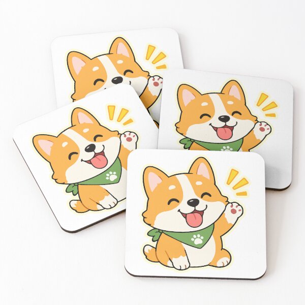 Item preview, Cute Happy Corgi Puppy Dog - Kawaii Smiling Corgi Design designed and sold by Olivra.