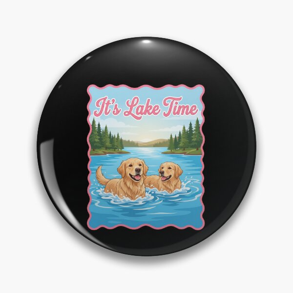 Item preview, It's Lake Time Golden Retriever Dogs Lake Life Pet Lover designed and sold by SofenArt.