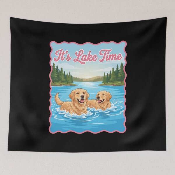 Item preview, It's Lake Time Golden Retriever Dogs Lake Life Pet Lover designed and sold by SofenArt.