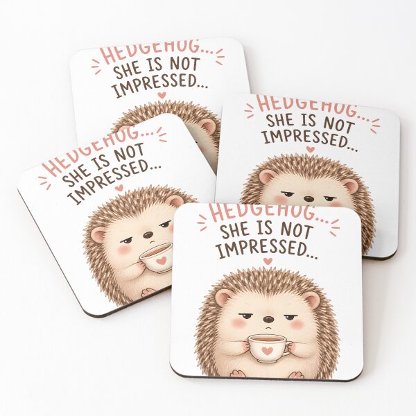 Item preview, This Tiny Hedgehog She Is Not Impressed designed and sold by GenesixDesign.