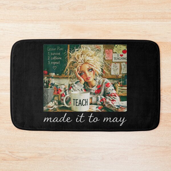 Item preview, Funny Tired Teacher Made It To May Exhausted Educator Humor Art designed and sold by RuperDelois.