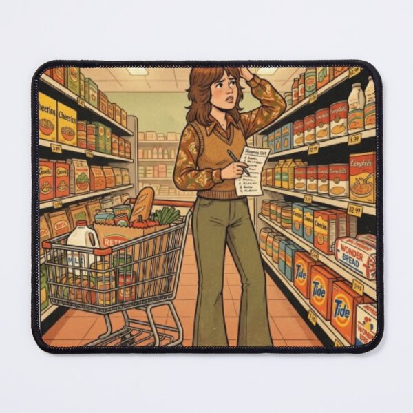 Item preview, I Know I Needed Something Important… Funny Retro Grocery Store Illustration designed and sold by urbinet.