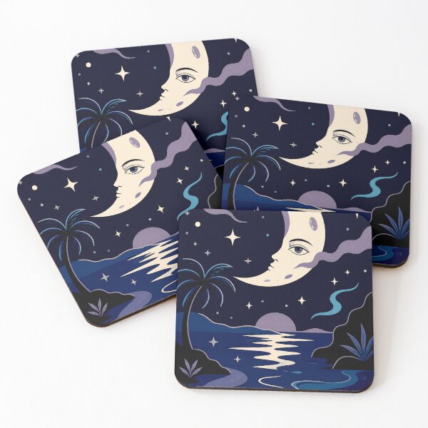 Item preview, Dreamy Crescent Moon Nightscape designed and sold by ZetaDream.
