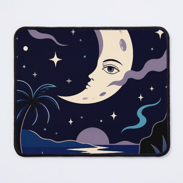 Item preview, Dreamy Crescent Moon Nightscape designed and sold by ZetaDream.